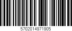 Código de barras (EAN, GTIN, SKU, ISBN): '5702014971905'