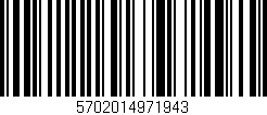 Código de barras (EAN, GTIN, SKU, ISBN): '5702014971943'