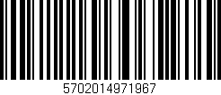 Código de barras (EAN, GTIN, SKU, ISBN): '5702014971967'