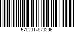 Código de barras (EAN, GTIN, SKU, ISBN): '5702014973336'
