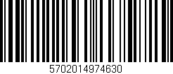 Código de barras (EAN, GTIN, SKU, ISBN): '5702014974630'