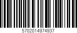 Código de barras (EAN, GTIN, SKU, ISBN): '5702014974937'