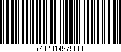 Código de barras (EAN, GTIN, SKU, ISBN): '5702014975606'
