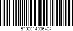 Código de barras (EAN, GTIN, SKU, ISBN): '5702014996434'