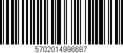 Código de barras (EAN, GTIN, SKU, ISBN): '5702014996687'
