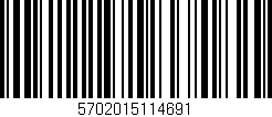 Código de barras (EAN, GTIN, SKU, ISBN): '5702015114691'