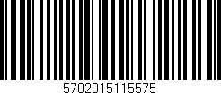 Código de barras (EAN, GTIN, SKU, ISBN): '5702015115575'