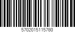 Código de barras (EAN, GTIN, SKU, ISBN): '5702015115780'