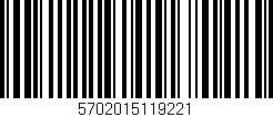 Código de barras (EAN, GTIN, SKU, ISBN): '5702015119221'