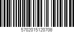 Código de barras (EAN, GTIN, SKU, ISBN): '5702015120708'