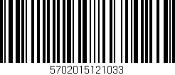 Código de barras (EAN, GTIN, SKU, ISBN): '5702015121033'