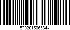 Código de barras (EAN, GTIN, SKU, ISBN): '5702015866644'