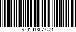 Código de barras (EAN, GTIN, SKU, ISBN): '5702016077421'