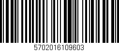 Código de barras (EAN, GTIN, SKU, ISBN): '5702016109603'