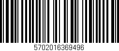 Código de barras (EAN, GTIN, SKU, ISBN): '5702016369496'