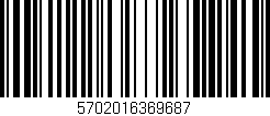 Código de barras (EAN, GTIN, SKU, ISBN): '5702016369687'