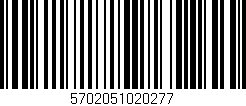 Código de barras (EAN, GTIN, SKU, ISBN): '5702051020277'