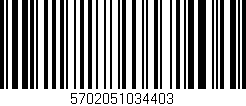 Código de barras (EAN, GTIN, SKU, ISBN): '5702051034403'