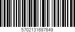 Código de barras (EAN, GTIN, SKU, ISBN): '5702131697849'