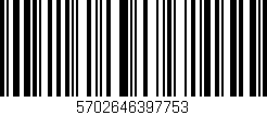 Código de barras (EAN, GTIN, SKU, ISBN): '5702646397753'