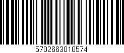 Código de barras (EAN, GTIN, SKU, ISBN): '5702663010574'