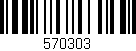 Código de barras (EAN, GTIN, SKU, ISBN): '570303'