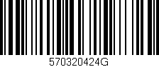 Código de barras (EAN, GTIN, SKU, ISBN): '570320424G'