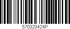 Código de barras (EAN, GTIN, SKU, ISBN): '570320424P'