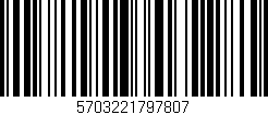 Código de barras (EAN, GTIN, SKU, ISBN): '5703221797807'