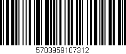 Código de barras (EAN, GTIN, SKU, ISBN): '5703959107312'