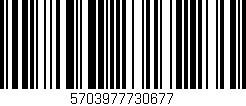 Código de barras (EAN, GTIN, SKU, ISBN): '5703977730677'