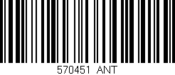 Código de barras (EAN, GTIN, SKU, ISBN): '570451_ANT'