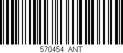 Código de barras (EAN, GTIN, SKU, ISBN): '570454_ANT'
