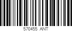 Código de barras (EAN, GTIN, SKU, ISBN): '570455_ANT'