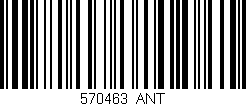 Código de barras (EAN, GTIN, SKU, ISBN): '570463_ANT'
