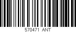 Código de barras (EAN, GTIN, SKU, ISBN): '570471_ANT'