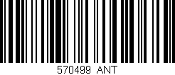 Código de barras (EAN, GTIN, SKU, ISBN): '570499_ANT'