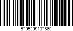 Código de barras (EAN, GTIN, SKU, ISBN): '5705309197660'