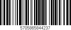 Código de barras (EAN, GTIN, SKU, ISBN): '5705865844237'