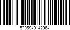 Código de barras (EAN, GTIN, SKU, ISBN): '5705940142364'