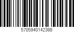 Código de barras (EAN, GTIN, SKU, ISBN): '5705940142388'