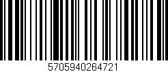 Código de barras (EAN, GTIN, SKU, ISBN): '5705940264721'