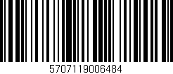 Código de barras (EAN, GTIN, SKU, ISBN): '5707119006484'