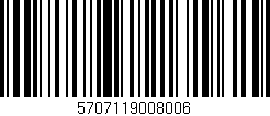 Código de barras (EAN, GTIN, SKU, ISBN): '5707119008006'