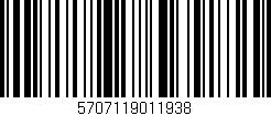 Código de barras (EAN, GTIN, SKU, ISBN): '5707119011938'