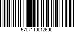 Código de barras (EAN, GTIN, SKU, ISBN): '5707119012690'