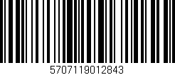 Código de barras (EAN, GTIN, SKU, ISBN): '5707119012843'