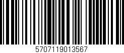 Código de barras (EAN, GTIN, SKU, ISBN): '5707119013567'