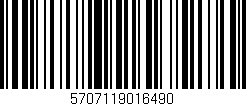 Código de barras (EAN, GTIN, SKU, ISBN): '5707119016490'