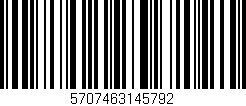 Código de barras (EAN, GTIN, SKU, ISBN): '5707463145792'